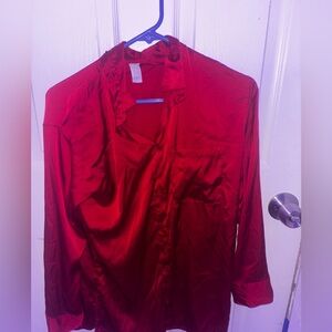 Target Red Satin Pajama Set